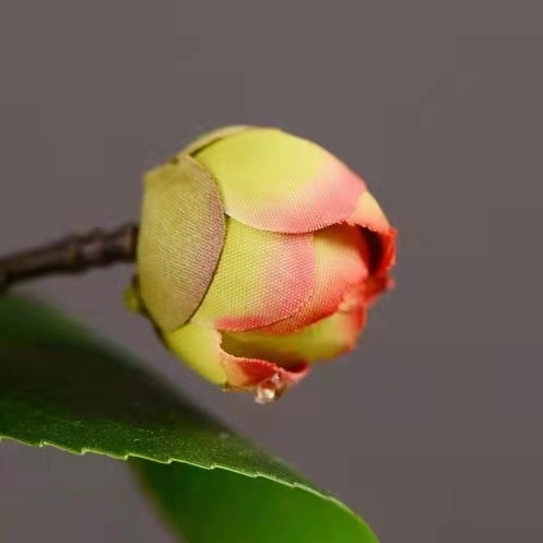 06 Camellia Artificial Silk Flowers 58cm Stem Red CAMELLIA002
