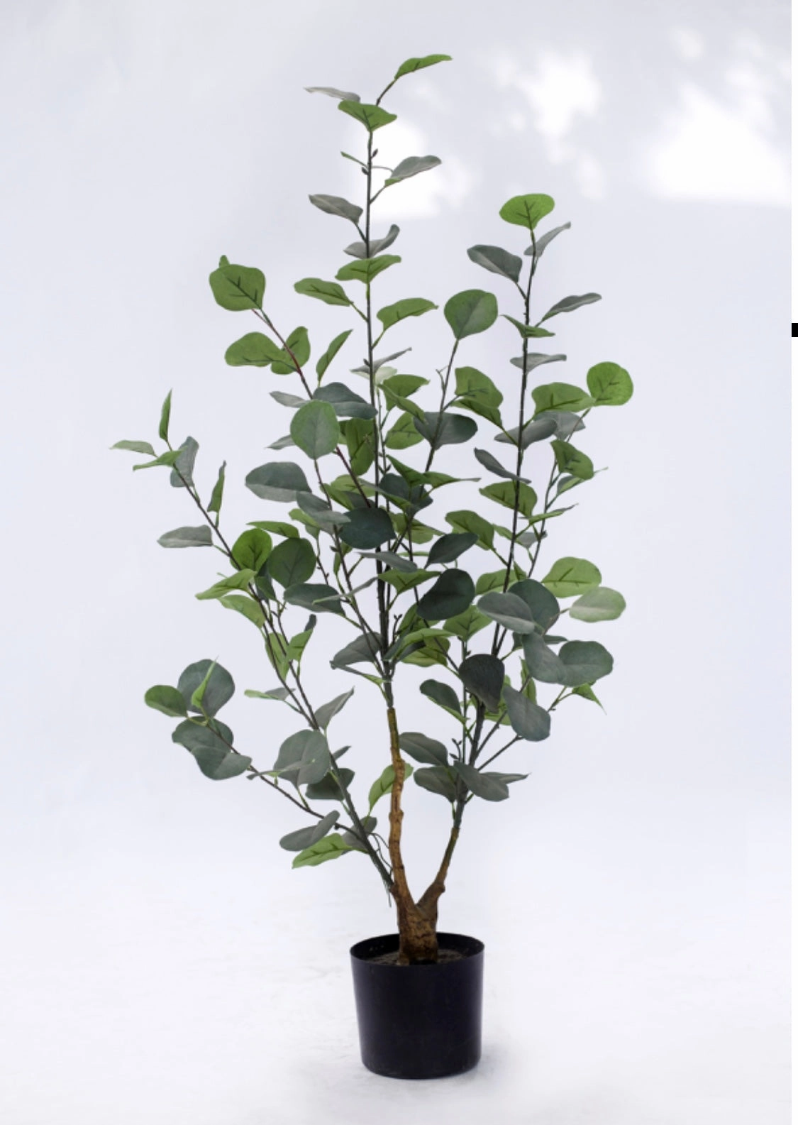0.95 meter/3?? Tall Faux Silver dollar Ficus Eucalyptus Tree in a pot artificial flower bouquet  