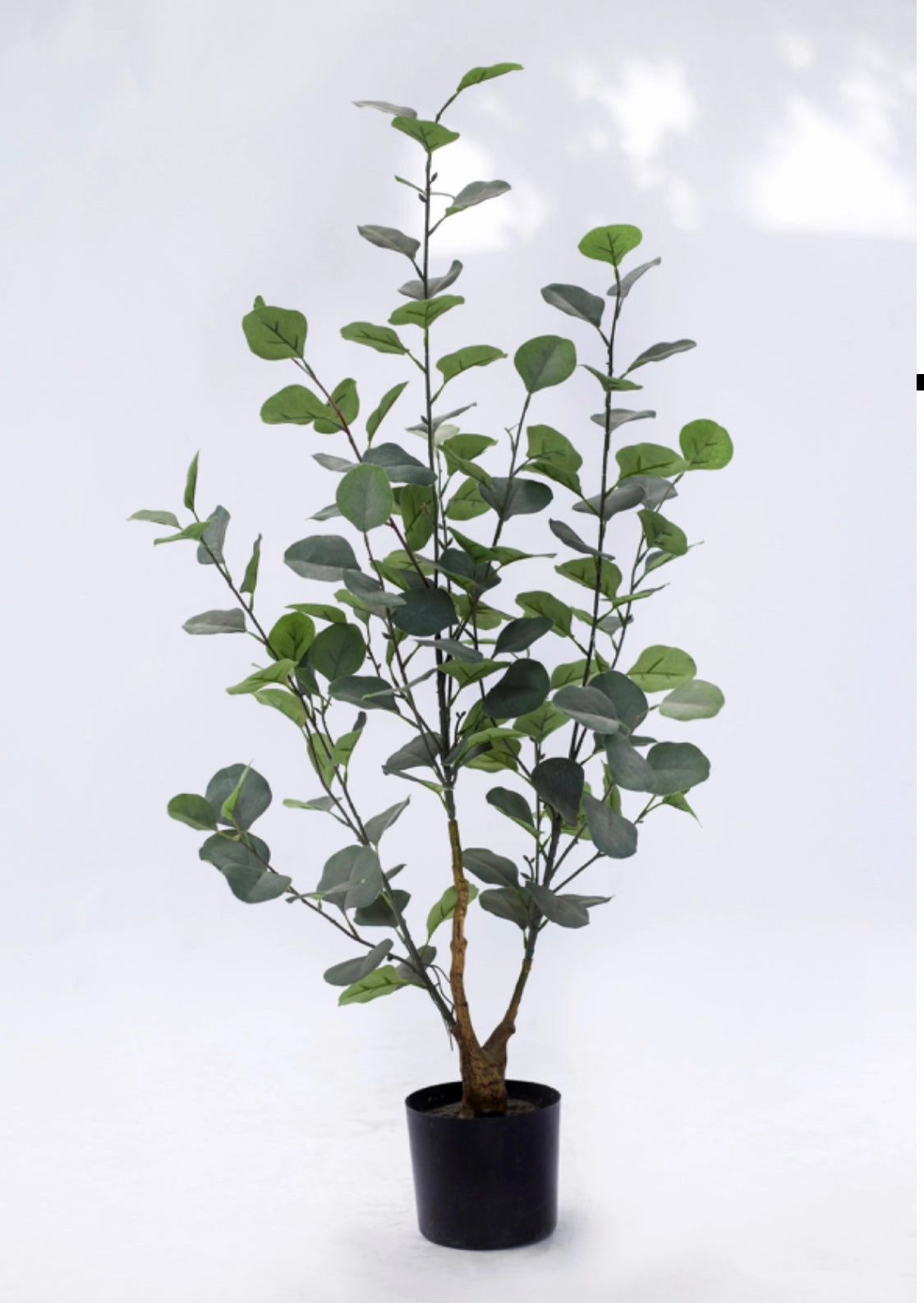 0.95 meter/3?? Tall Faux Silver dollar Ficus Eucalyptus Tree in a pot artificial flower bouquet  