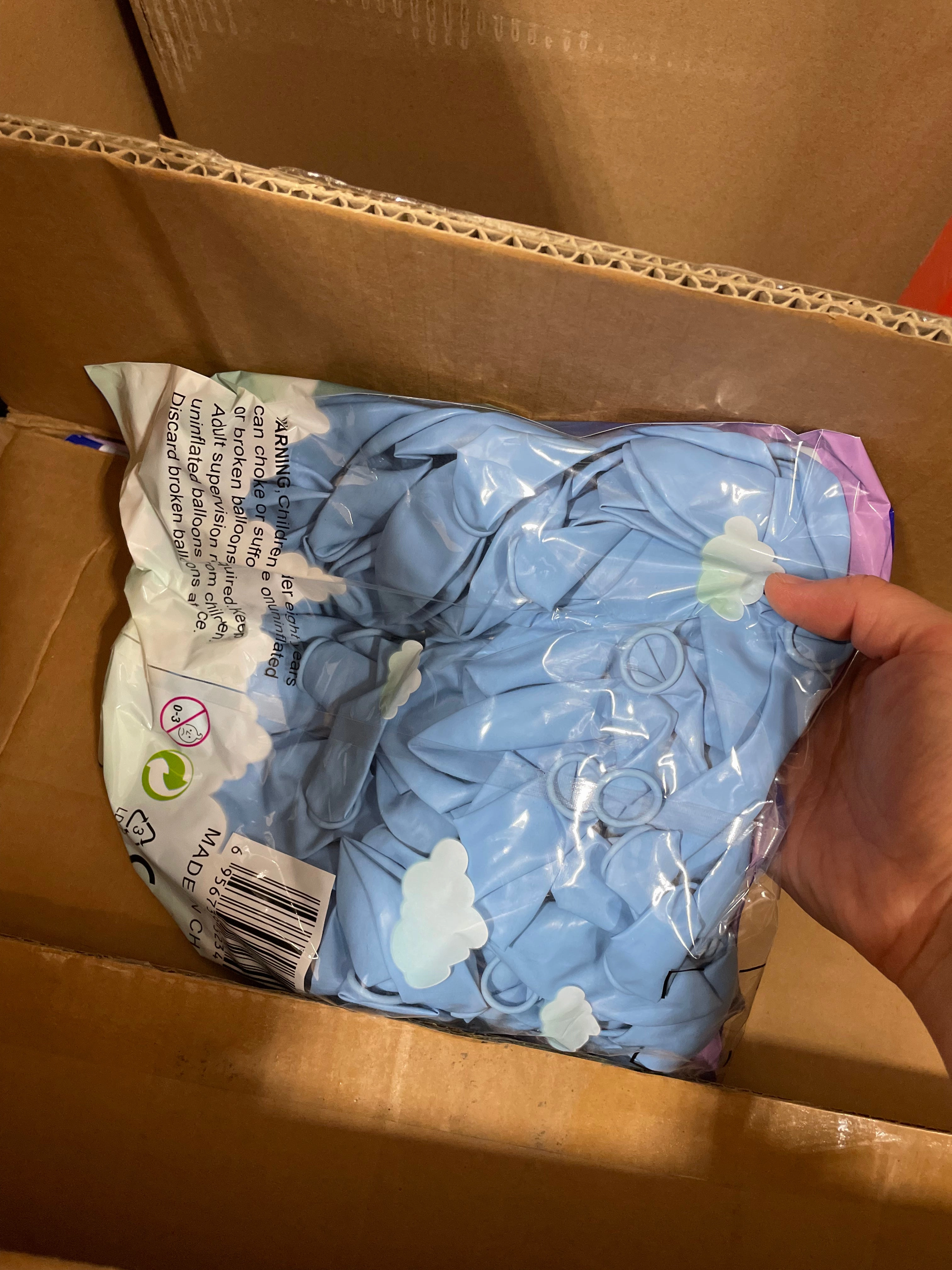 100 pcs macarons 12?? blue single layer balloon baby shower