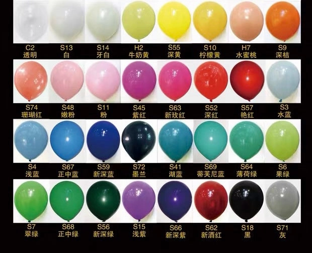 100 pcs Sage S81 10?? single layer balloon baby shower