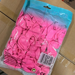 100 pcs Standard 10 Pink single layer balloon baby shower realistic flower bouquet  