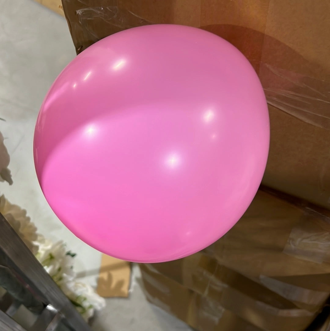 100 pcs Standard 12 Rose Pink single layer balloon baby shower