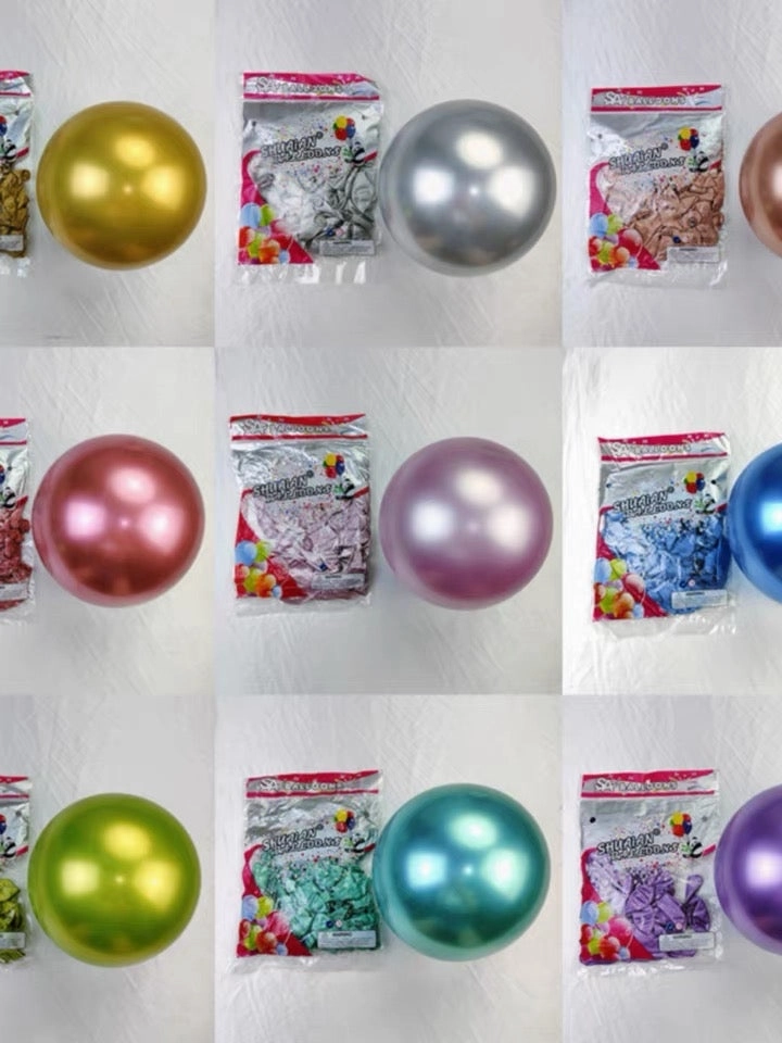 100pcs 5?? metallic gold single layer balloon