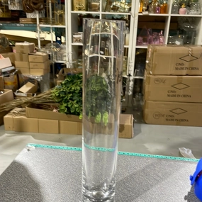 12"Hx2"D Clear Cylinder Vase,aesthetic flower vase