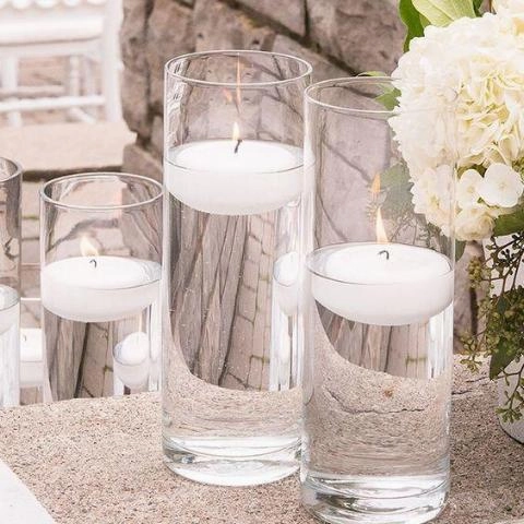 12Hx4"D Clear Cylinder Vase -MM,aesthetic flower vase