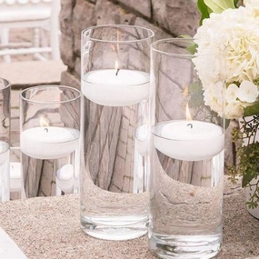 12Hx4"D Clear Cylinder Vase -MM,aesthetic flower vase