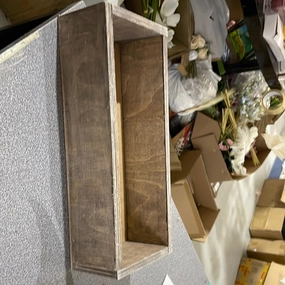 15L x6 wide Wood Color Box Long and Low Vase,aesthetic flower vase