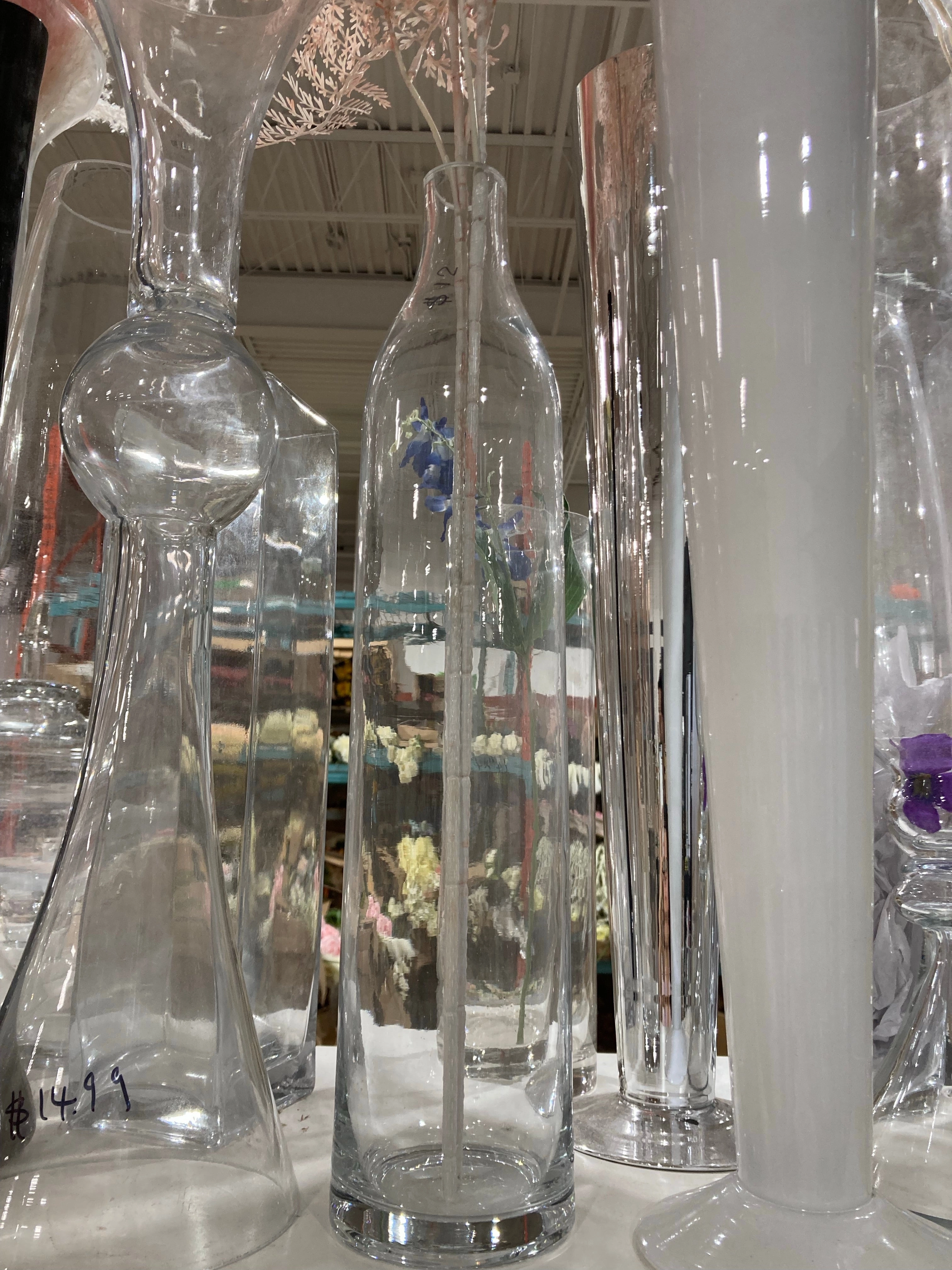 18 cylinder Vase with thin neck
