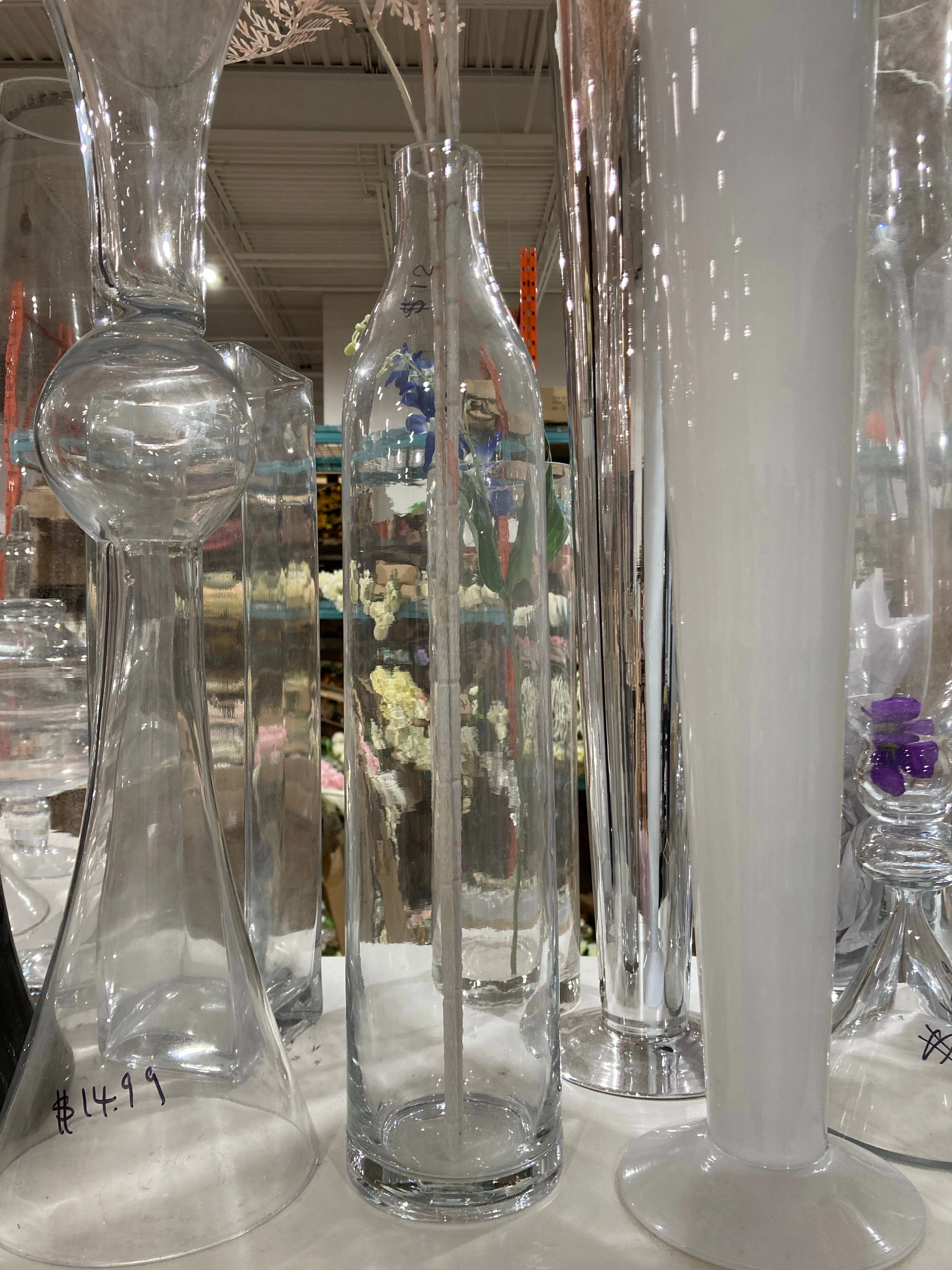 18 cylinder Vase with thin neck