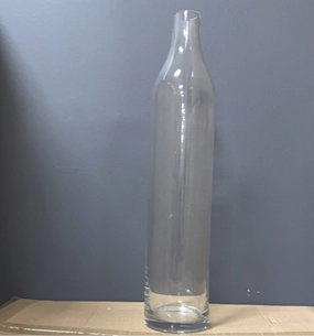 18 cylinder Vase with thin neck,aesthetic flower vase