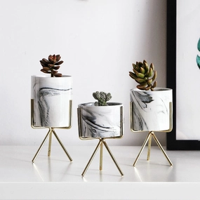 1 PC Nordic Minimalism Style Marble,hand-painted ceramic vase