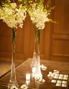 20" CLEAR EIFFEL TOWER VASE XD1256-1 MV613,aesthetic flower vase