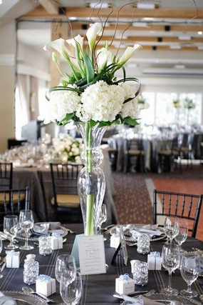 24" Elegant Ripple Vase glass vase centerpieces C923O,aesthetic flower vase