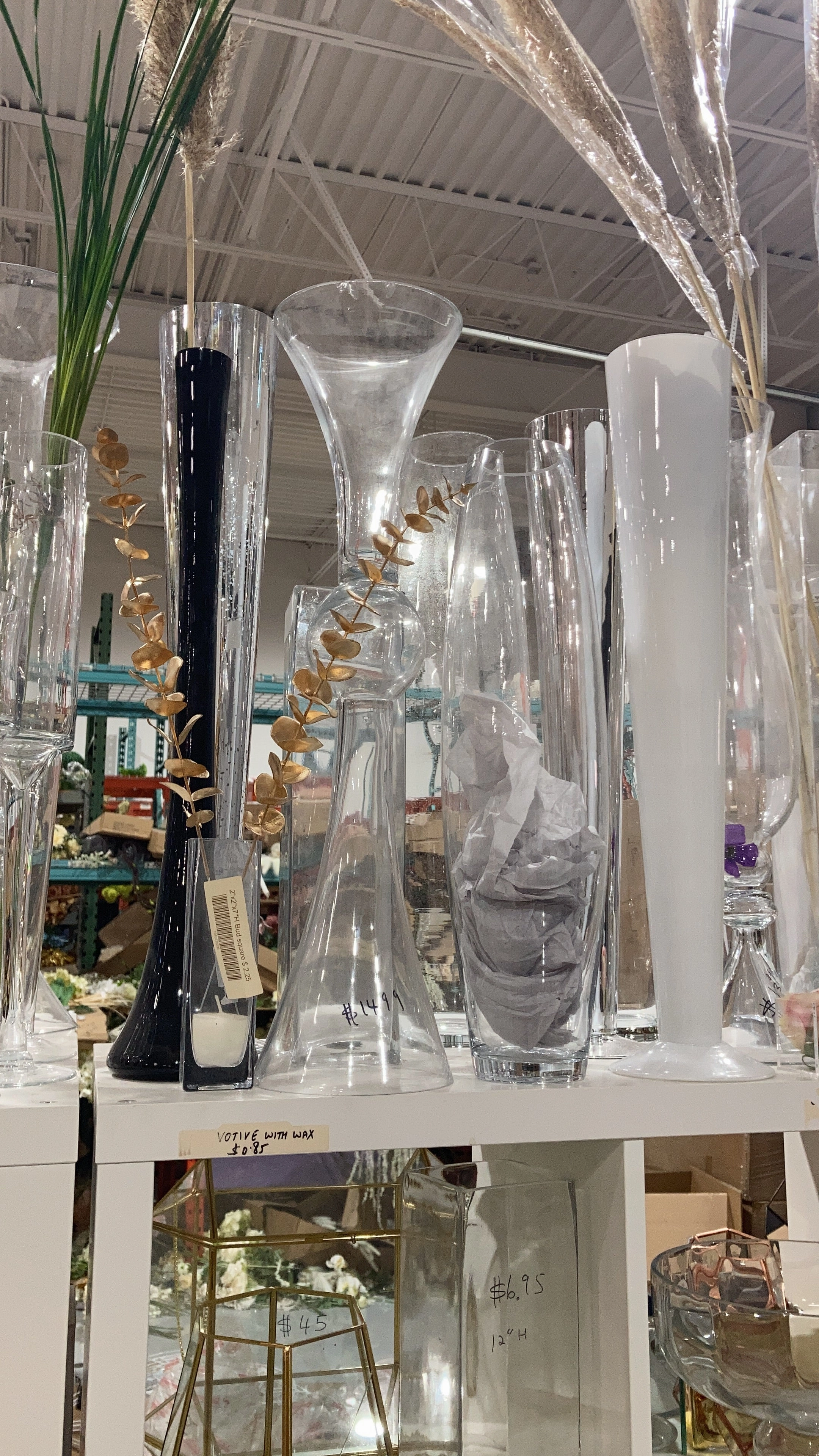 28 BLACK EIFFEL TOWER VASE  -VAS1-3