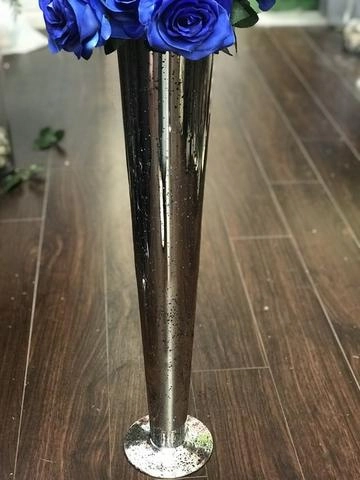 28"MERCURY Gold TRUMPET VASE