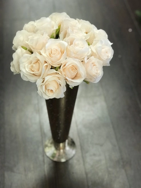 28"MERCURY Gold TRUMPET VASE