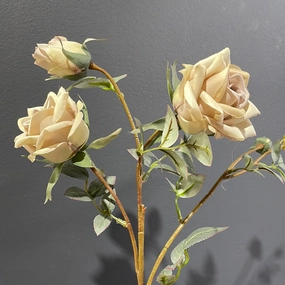 2 head vintage Dusty purple Pointy Rose Spray artificial flower bouquet  