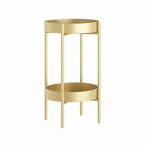 2 Layer 50cm Gold Metal Plant Stand,plant shelf accessories
