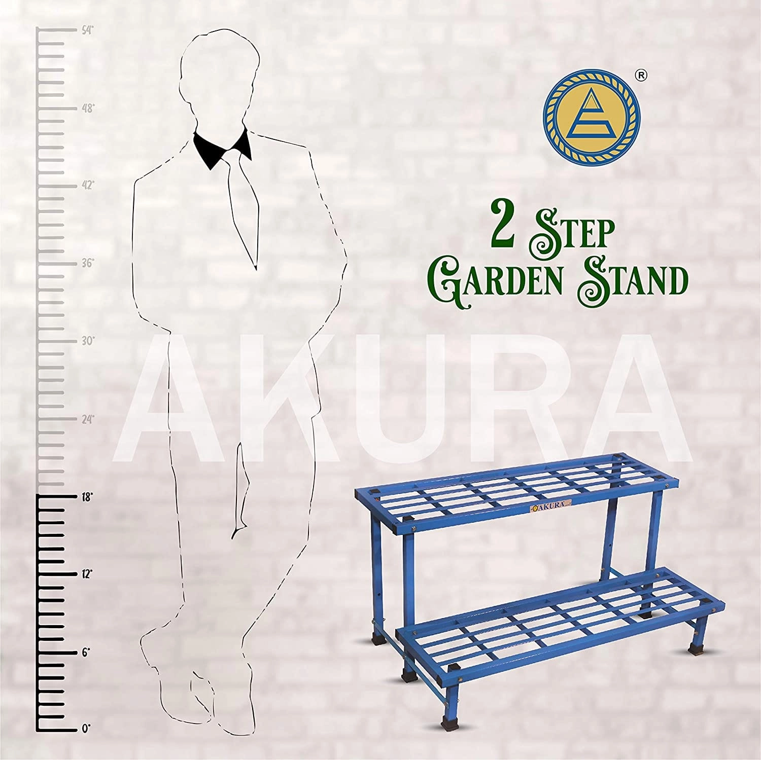 2-Step Metal Planter Stand