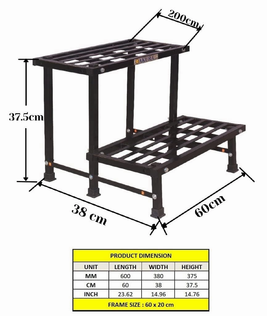 2-Step Metal Planter Stand