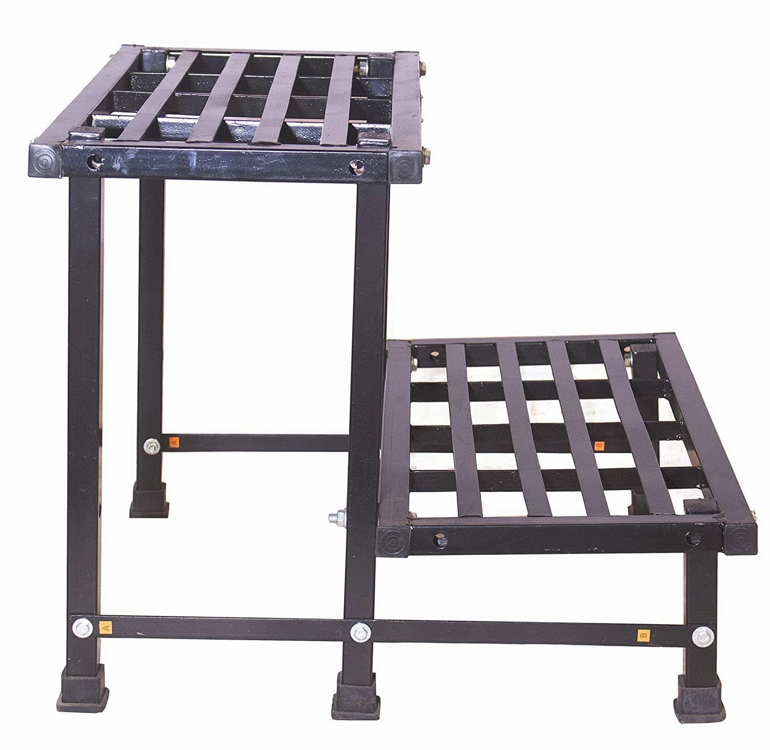 2-Step Metal Planter Stand (Size: W-60 cm x D-52.5 cm x H-47.5 cm)
