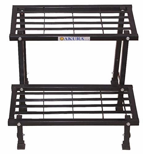 2-Step Metal Planter Stand (Size: W-60 cm x D-52.5 cm x H-47.5 cm)