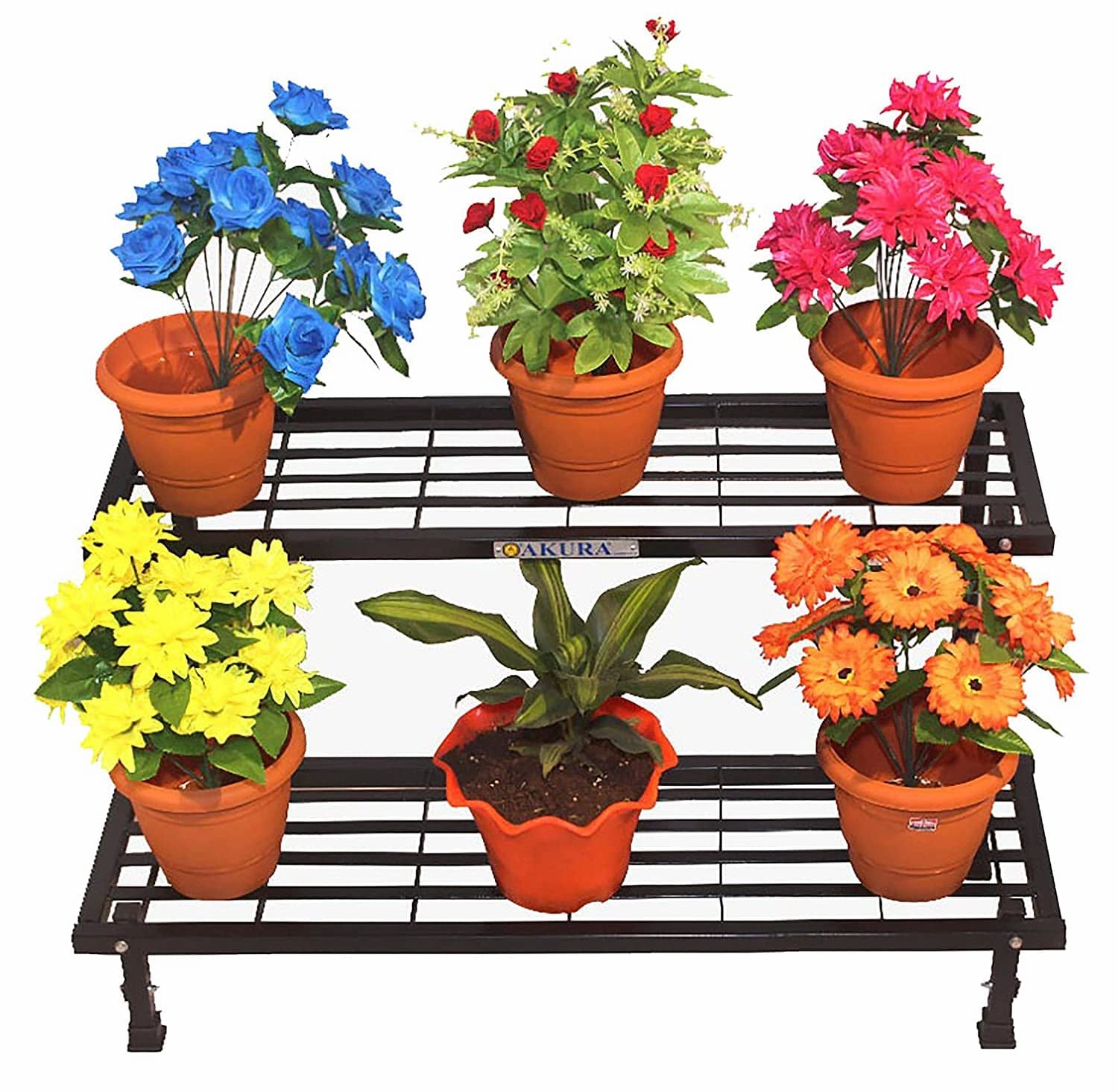 2-Step Metal Planter Stand