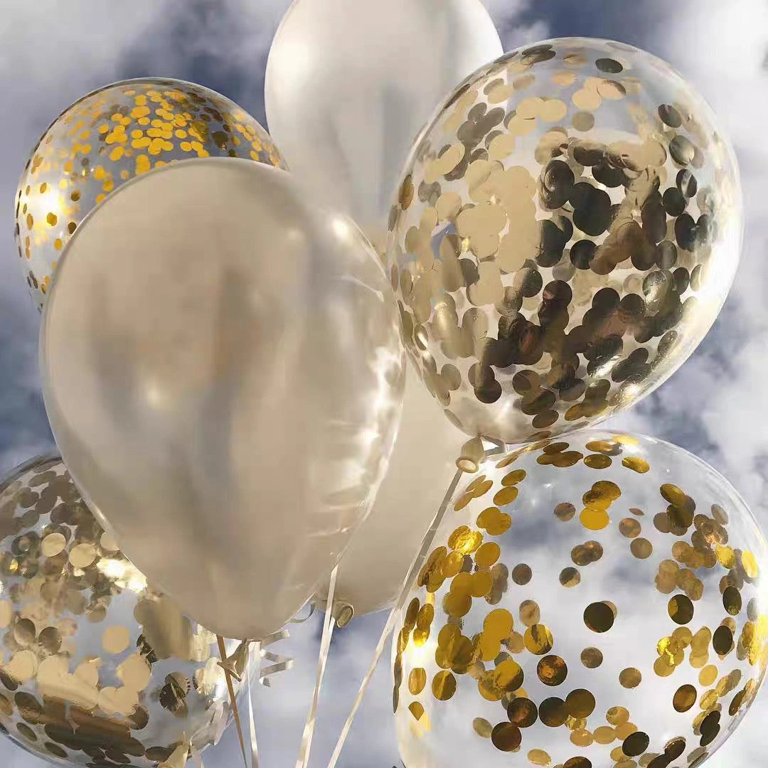 30 pcs 12 metallic shiny gold balloon