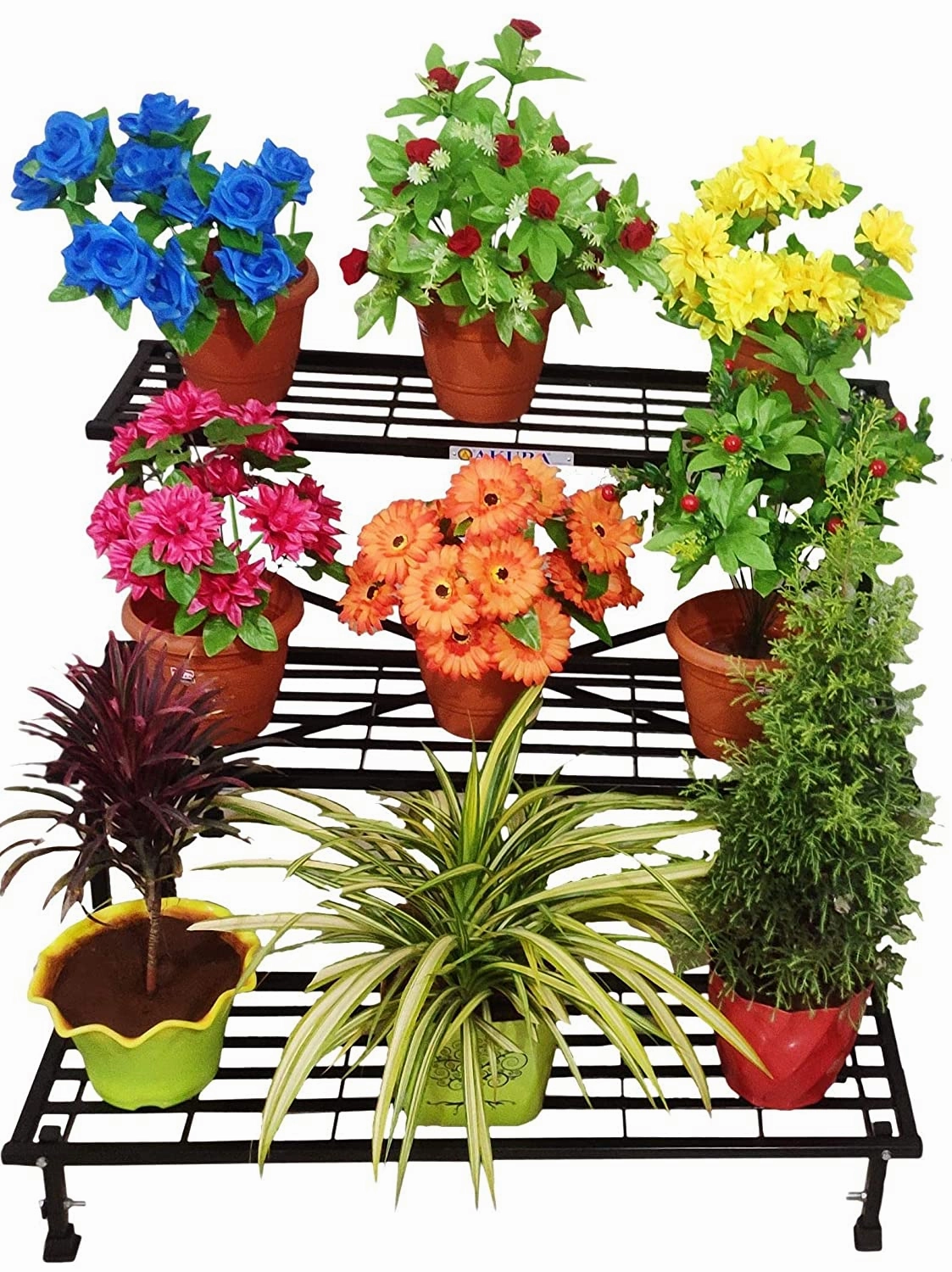 3-Step Metal Planter Stand (100x85x77.5cm)