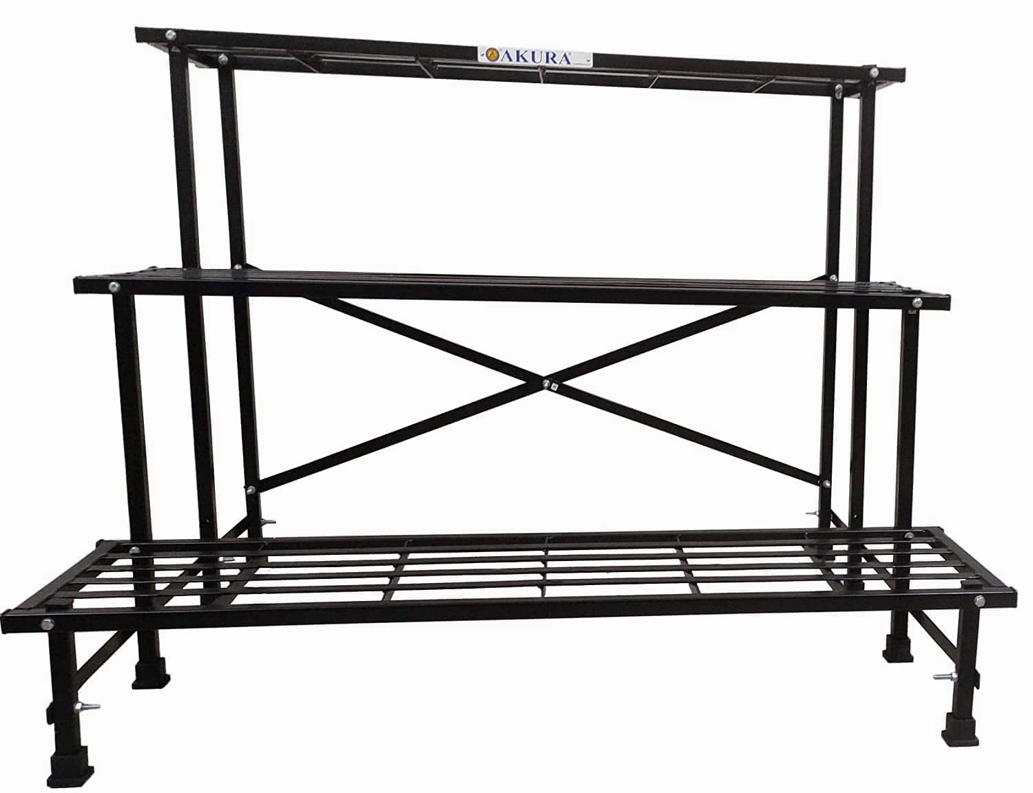 3-Step Metal Planter Stand (100x85x77.5cm)