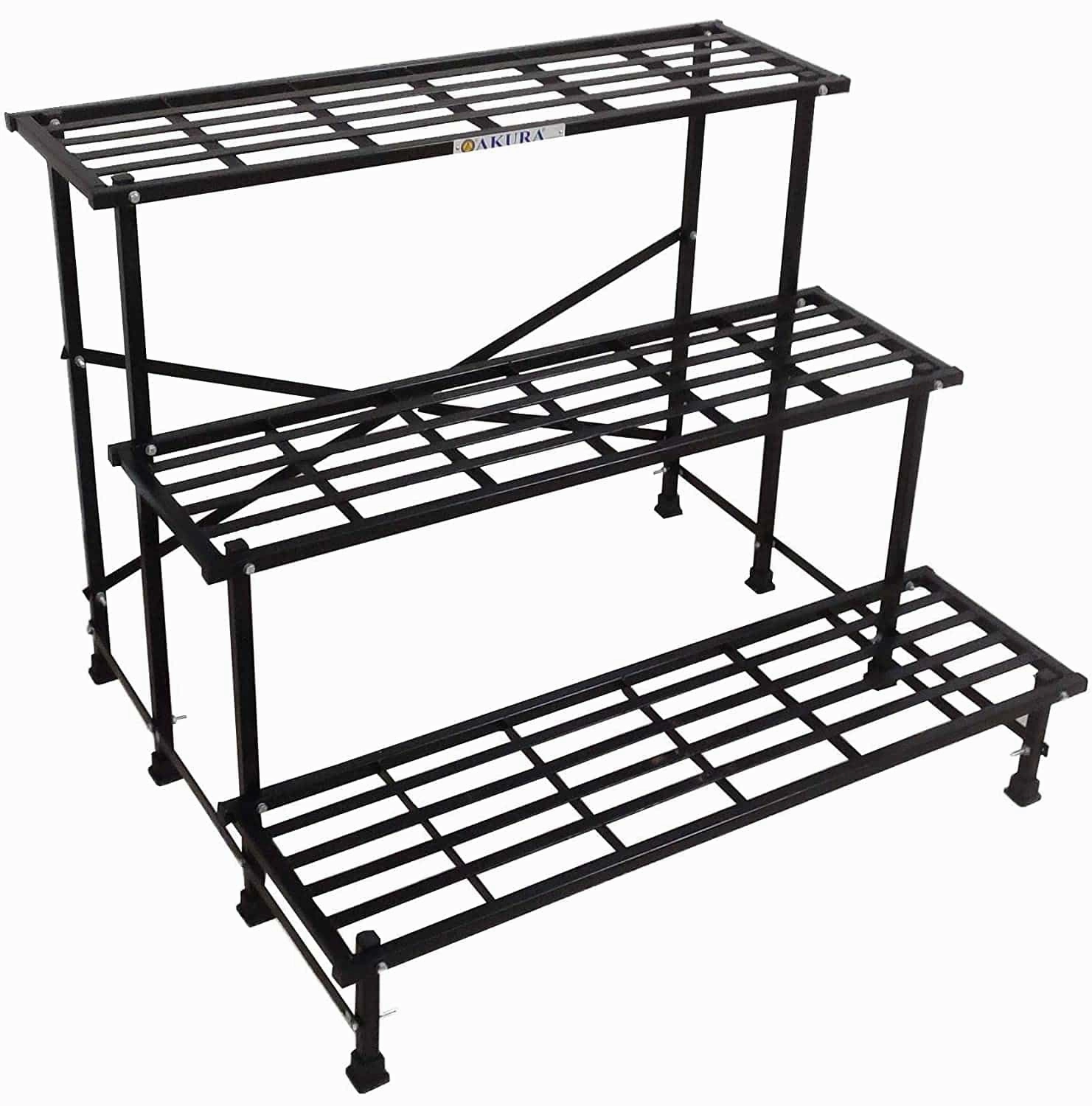 3-Step Metal Planter Stand (100x85x77.5cm)