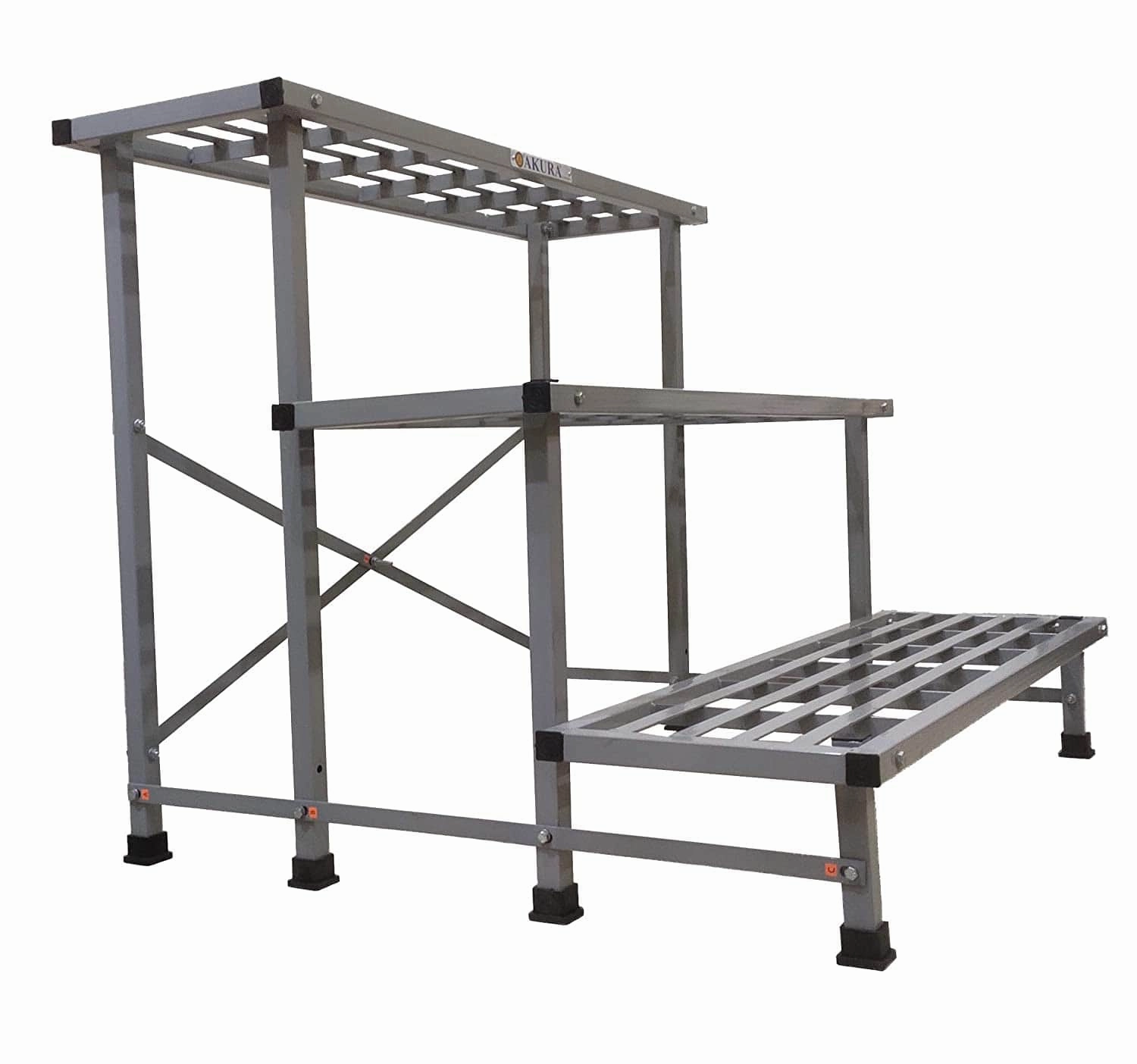 3-Step Metal Planter Stand (100x85x77.5cm)