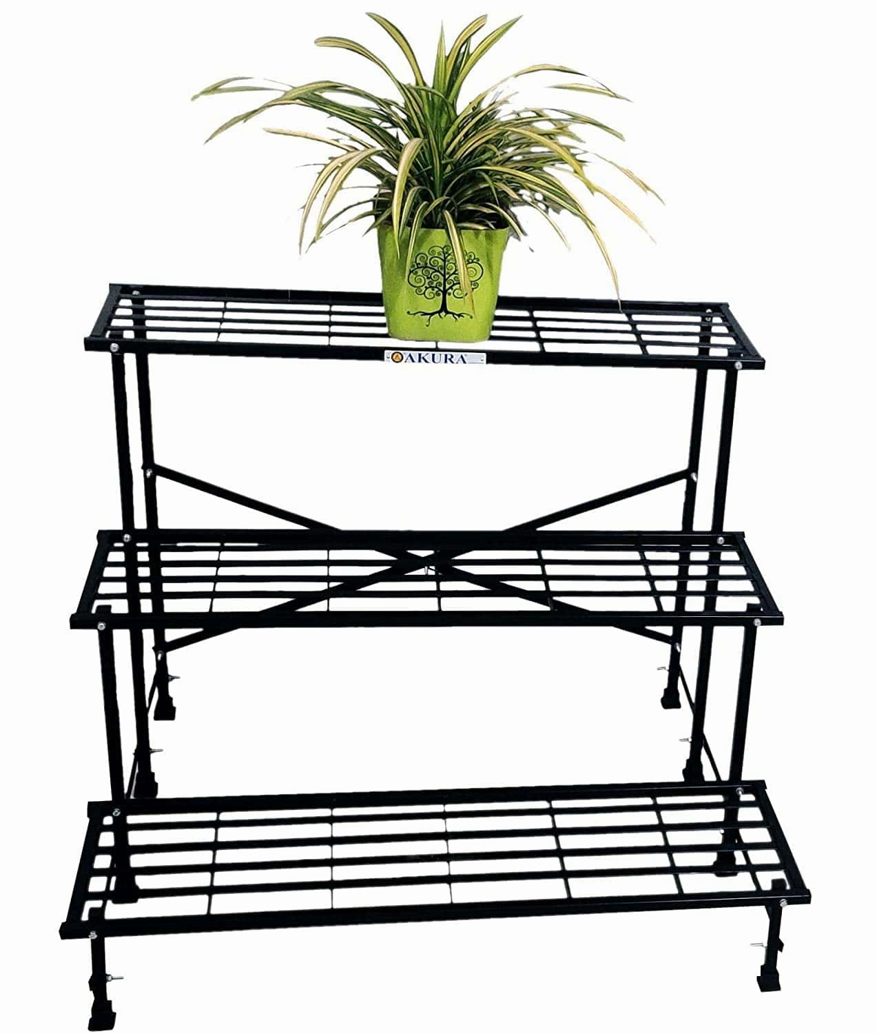 3-Step Metal Planter Stand (100x85x77.5cm)