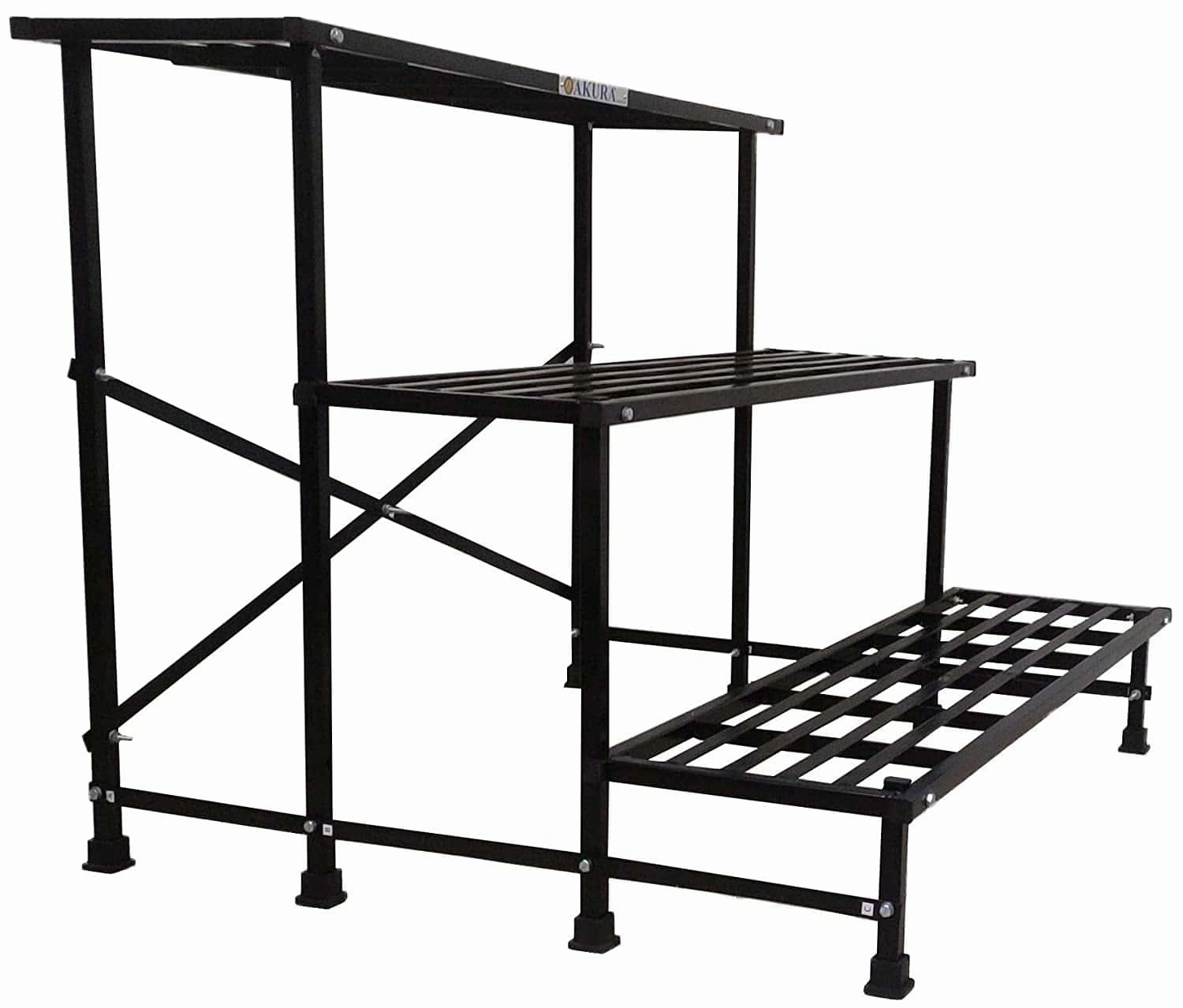 3-Step Metal Planter Stand (100x85x77.5cm)