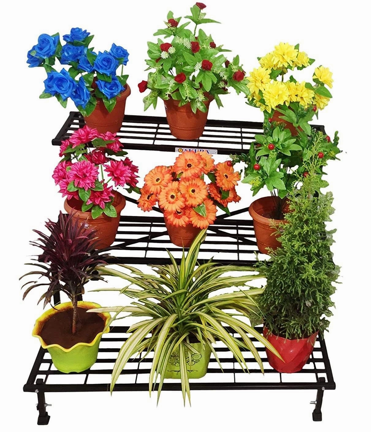 3-Step Metal Planter Stand