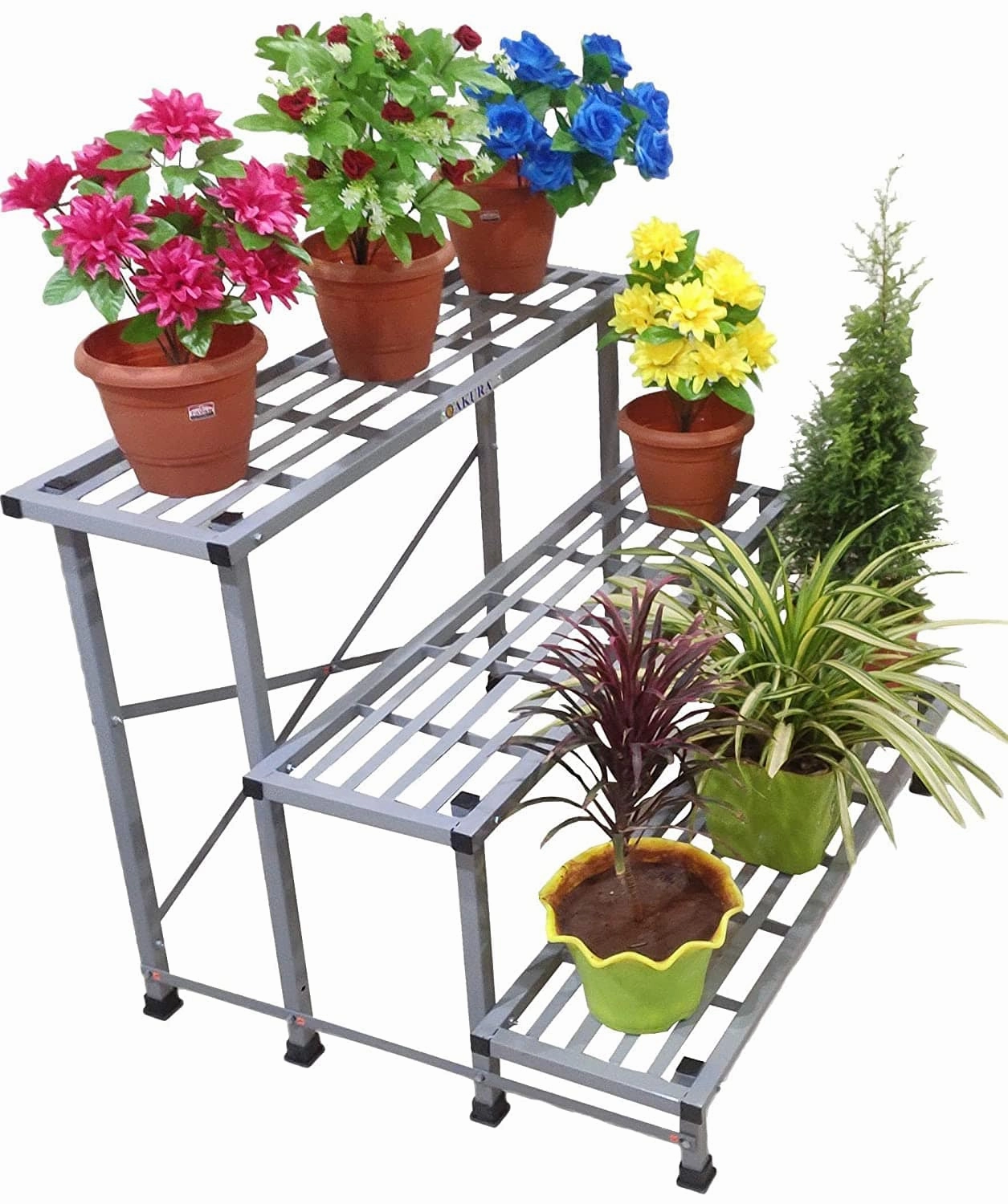 3-Step Metal Planter Stand