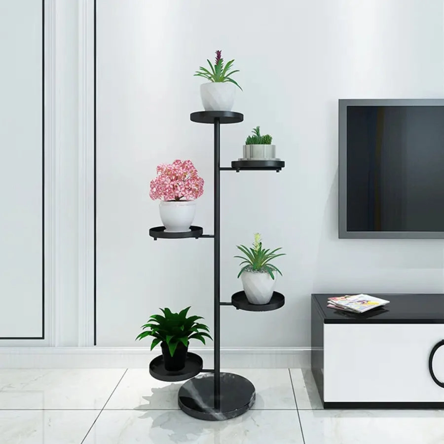 3 Tier Black Plant Stand for 3 Planters