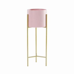 42cm Pink & Gold Metal Plant Stand,plant shelf accessories