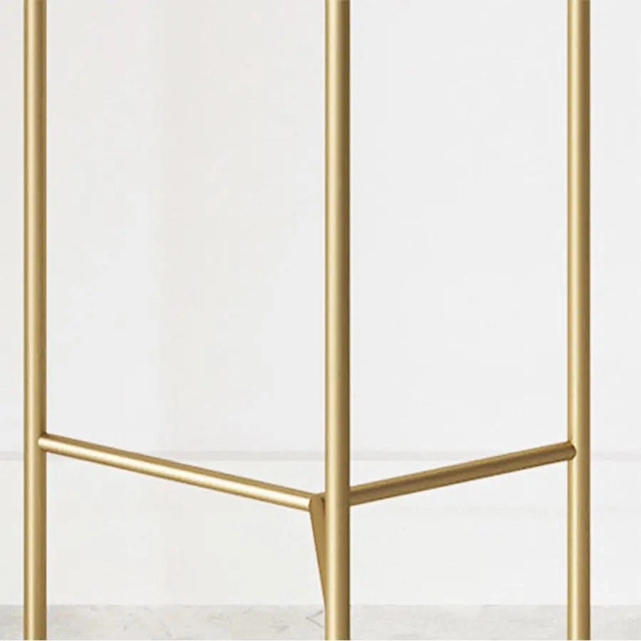 42cm Pink & Gold Metal Plant Stand