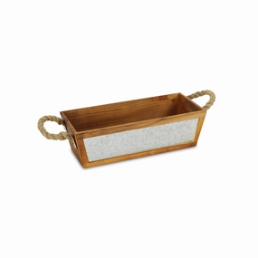 4618 - Lenox Tapered Wood bin,flowerpot set decor