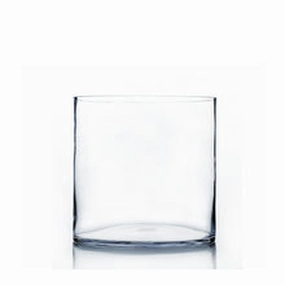 4"HX4"D Clear Cylinder Vase  -MM,aesthetic flower vase