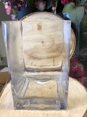 4"x4"x6" Cube Vase Square glass vase,aesthetic flower vase