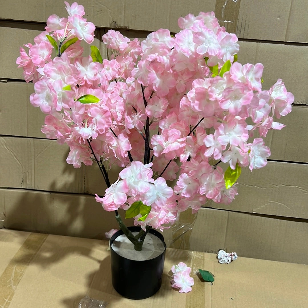 50 CM Tall Pink Cherry Blossom  Tree realistic flower bouquet  