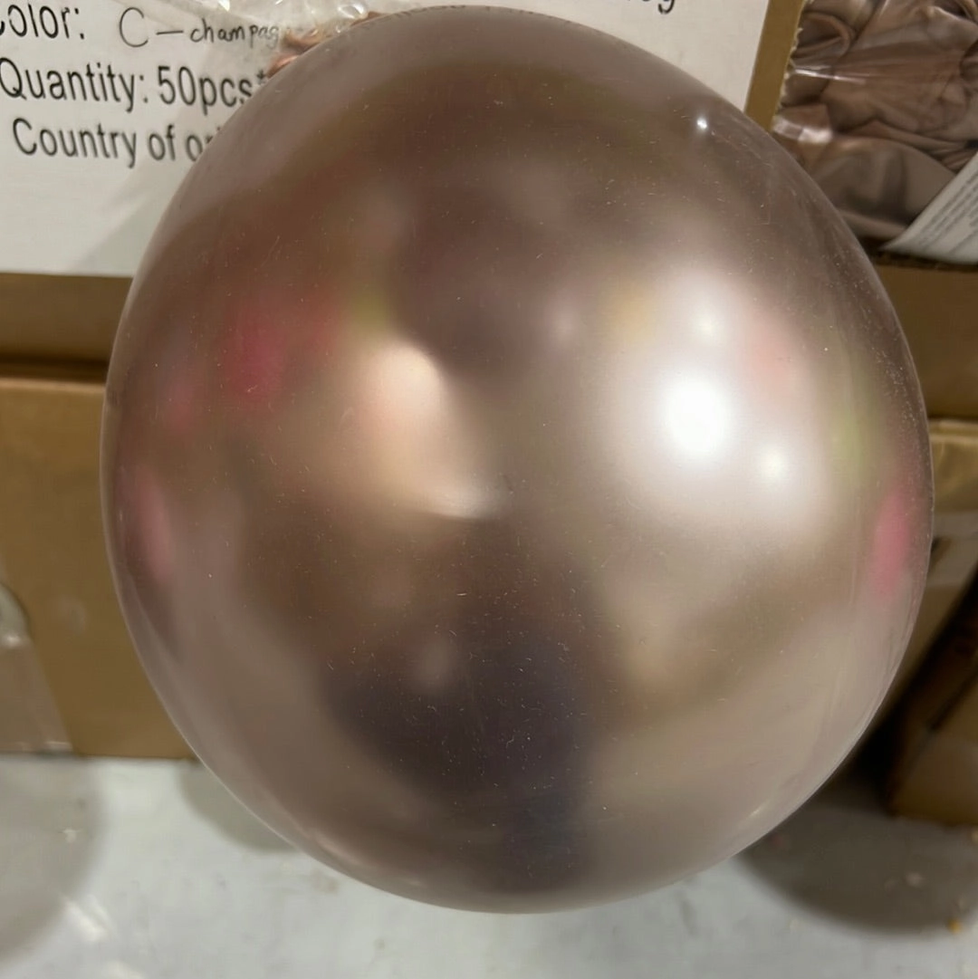 50 pcs 12 metallic PURPLE single layer balloon baby shower