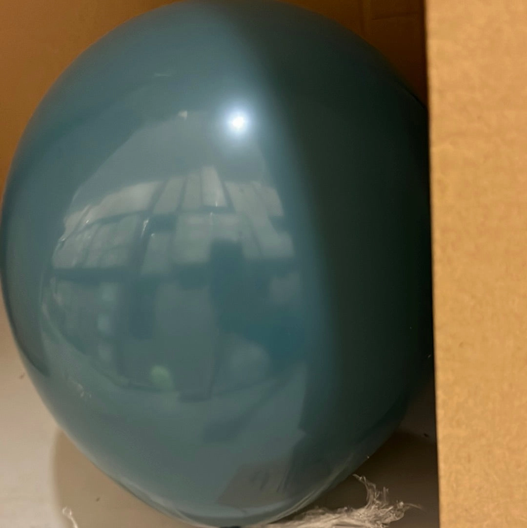 50 pcs retro vintage  peacock blue 12 single layer balloon baby shower