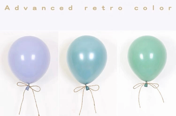 50 pcs retro vintage  peacock blue 12 single layer balloon baby shower