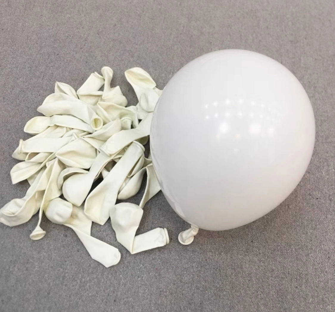 50 pcs White 5?? single layer balloon baby shower
