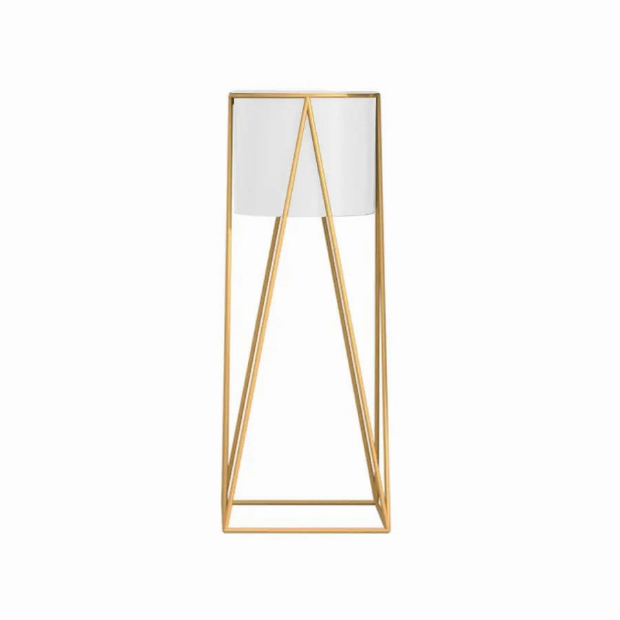 50cm Gold & White Metal Plant Stand,plant shelf accessories