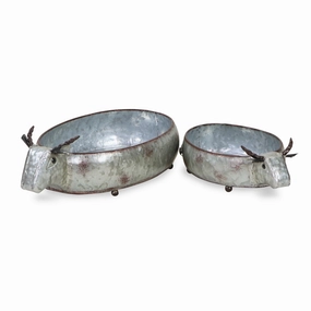 5614-2 - Dottie Cow Planters,flowerpot set decor